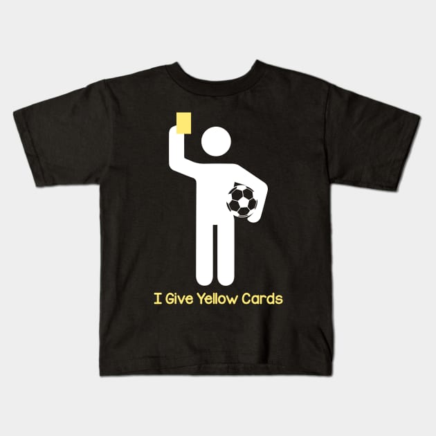 Referee Yellow Card Kids T-Shirt by Imutobi